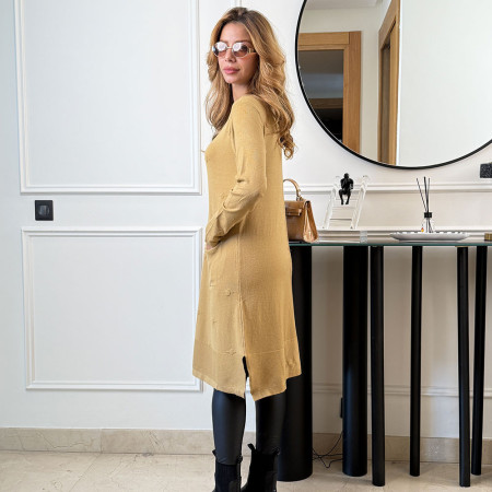 Pull robe en maille fine
