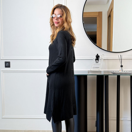 Pull robe en maille fine