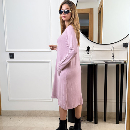 Pull robe en maille fine
