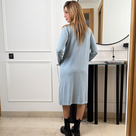 Pull robe en maille fine