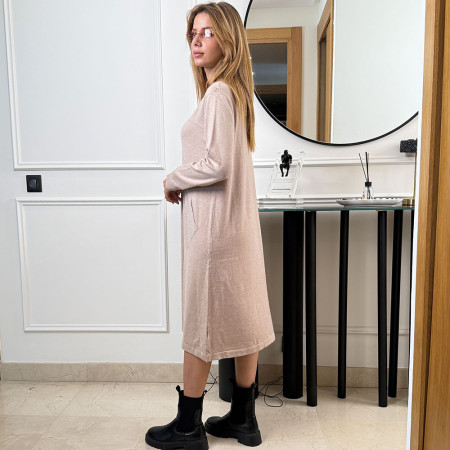 Pull robe en maille fine