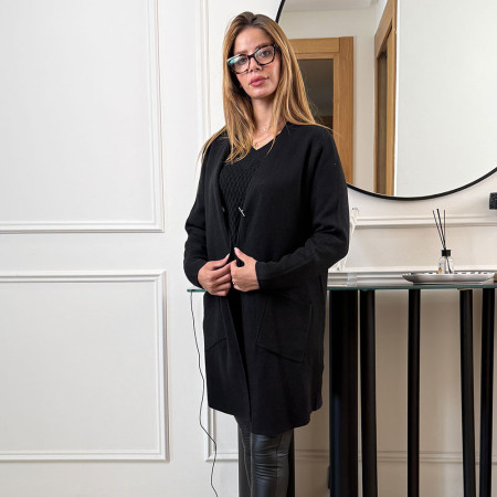 Cardigan en maille fine