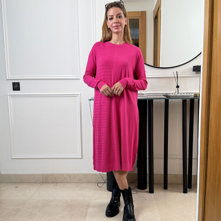 Pull robe en maille fine