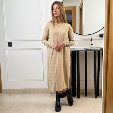 Pull robe en maille fine