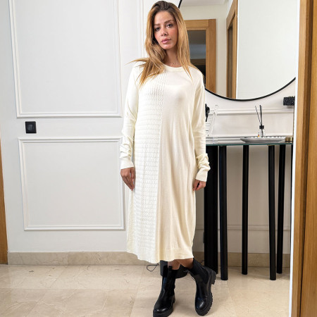 Pull robe en maille fine