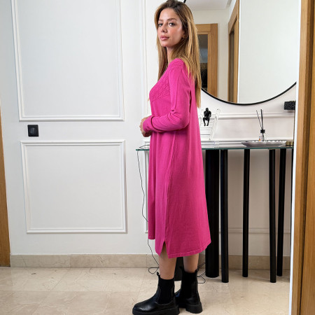 Pull robe en maille fine
