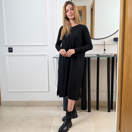 Pull robe en maille fine