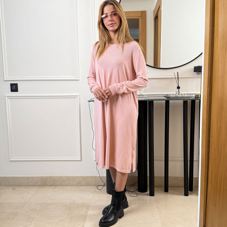Pull robe en maille fine