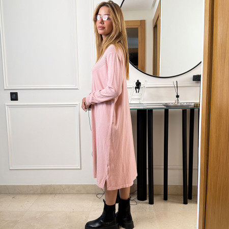 Pull robe en maille fine