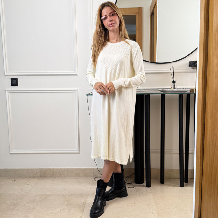 Pull robe en maille fine