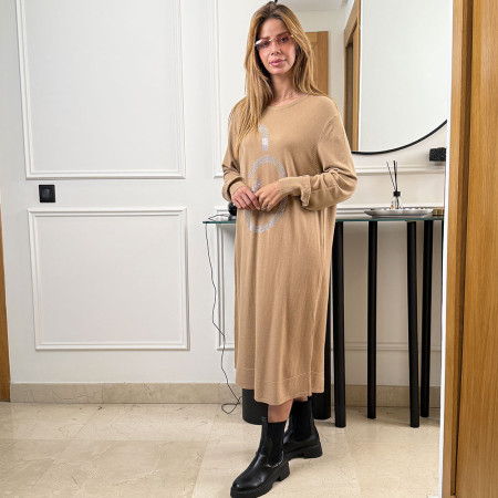 Pull robe en maille fine
