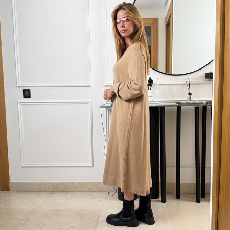 Pull robe en maille fine