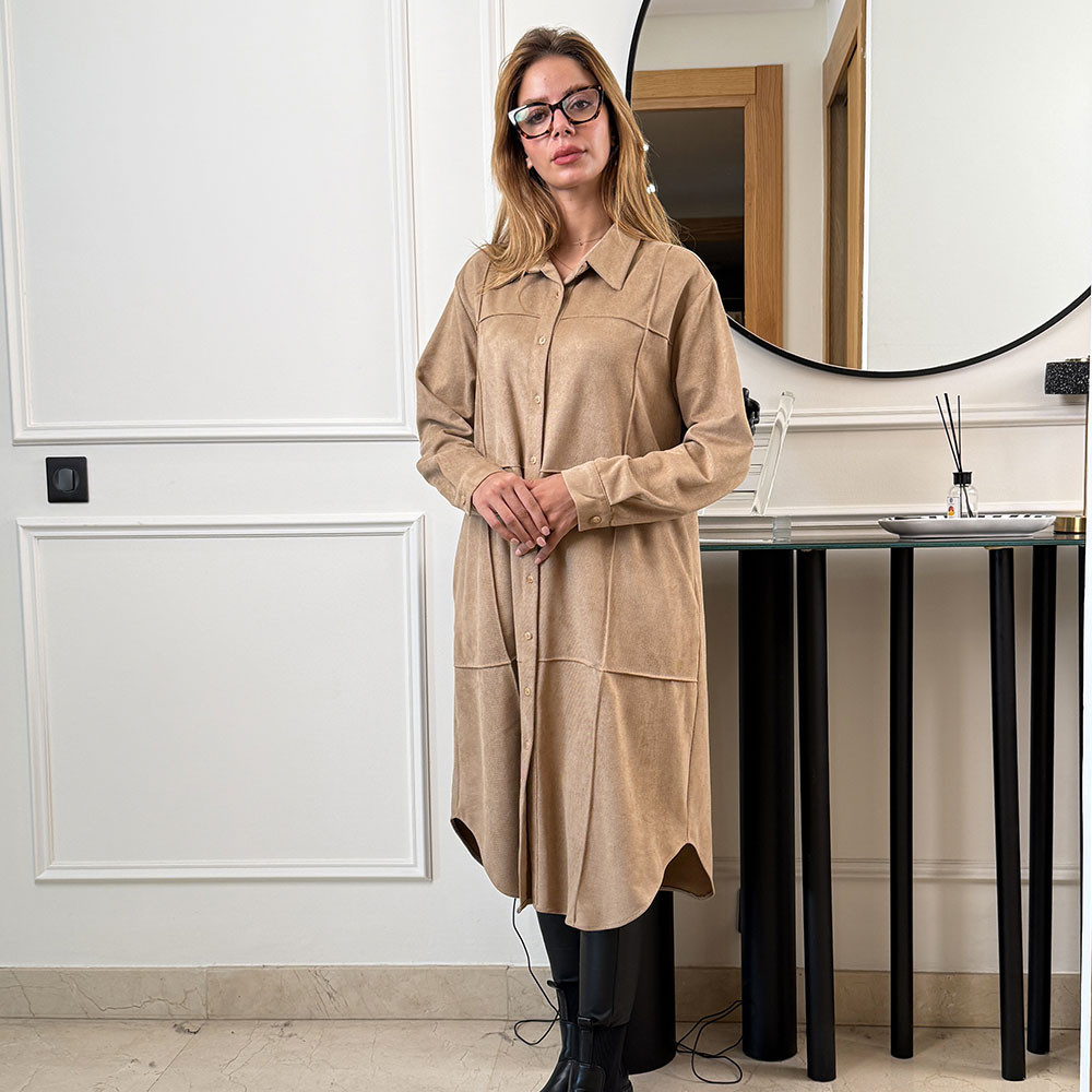 Chemise en daim