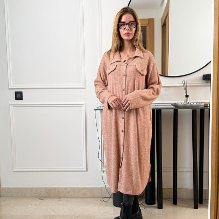 Chemise robe en  maille