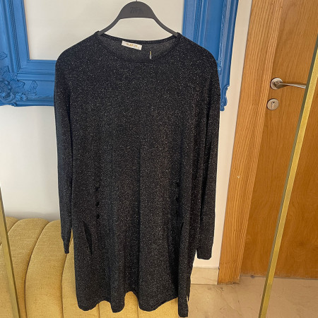 Pull long en maille fine
