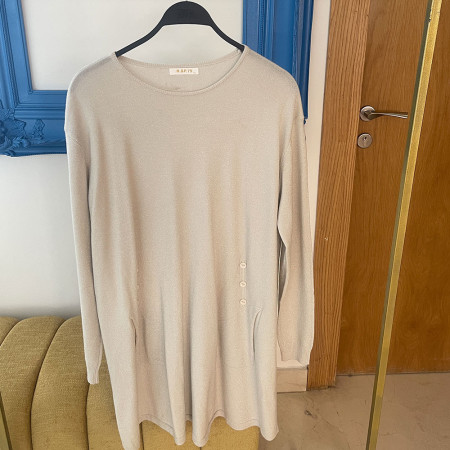 Pull long en maille fine