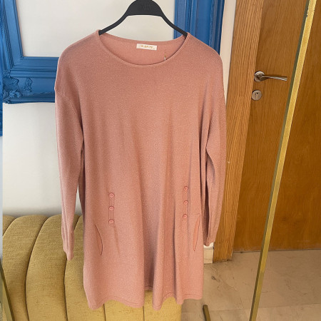 Pull long en maille fine