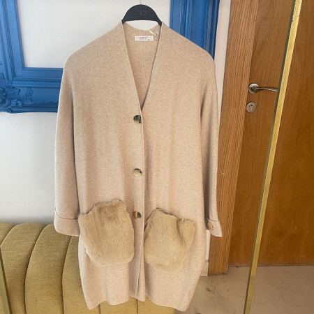 Cape en maille fine