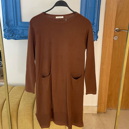 Pull robe en maille fine