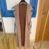 Gilet en daim avec ceinture