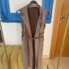 Gilet en daim avec ceinture