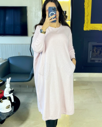 Pull robe en maille fine