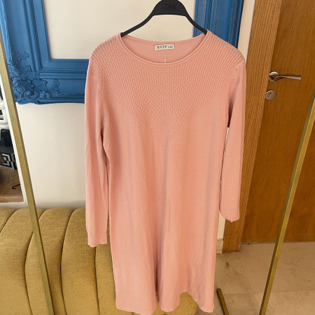 Pull robe en maille fine