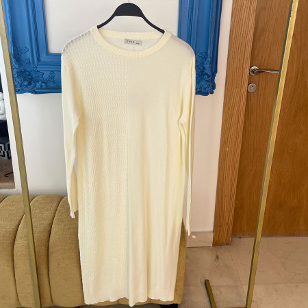Pull robe en maille fine