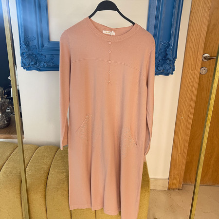 Pull robe en maille fine