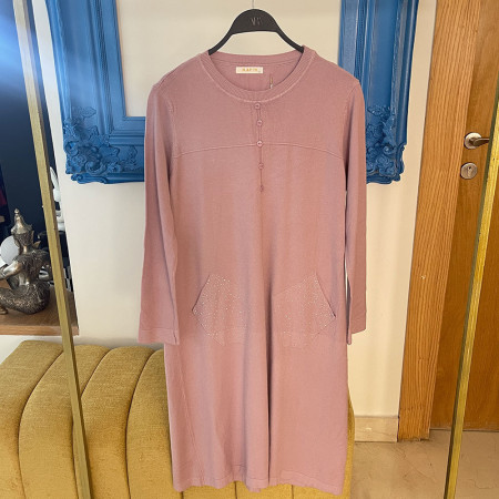 Pull robe en maille fine