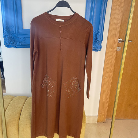 Pull robe en maille fine