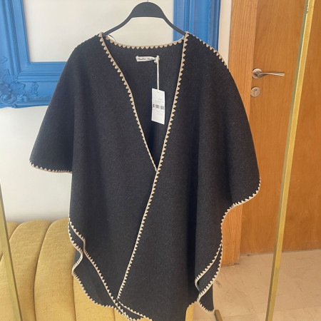 Poncho en cachemire