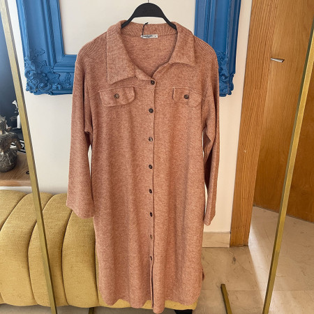 Chemise robe en  maille
