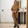 Ensemble en maille à capuche
