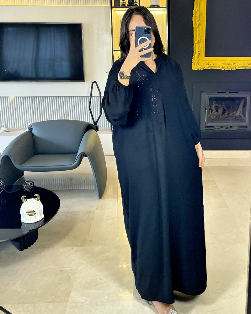 Abaya en crepe
