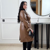 Trench en simili cuir
