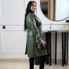Trench en simili cuir