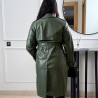 Trench en simili cuir