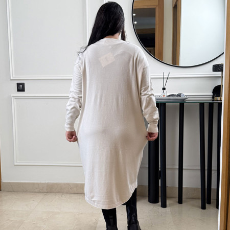 Pull robe en maille fine