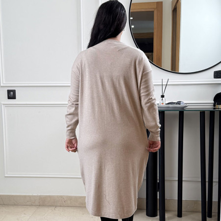 Pull robe en maille fine