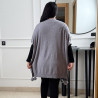 Poncho en maille fine