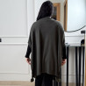 Poncho en maille fine