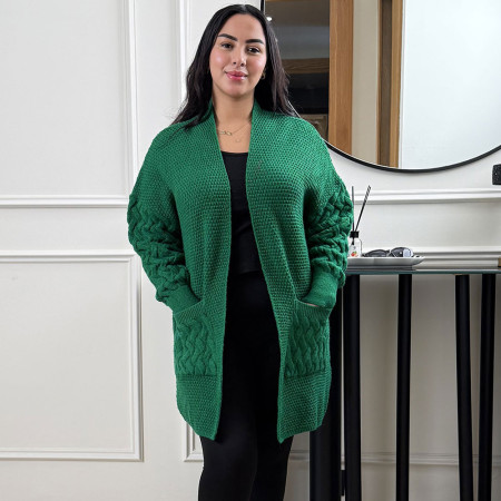 Cape en grosse maille