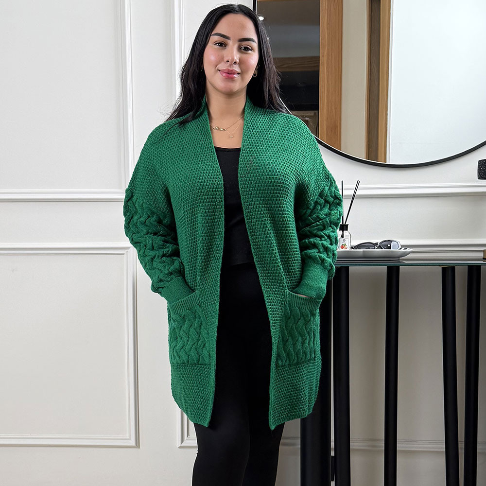 Cape en grosse maille