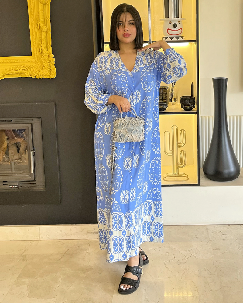 Chemise robe imprimée