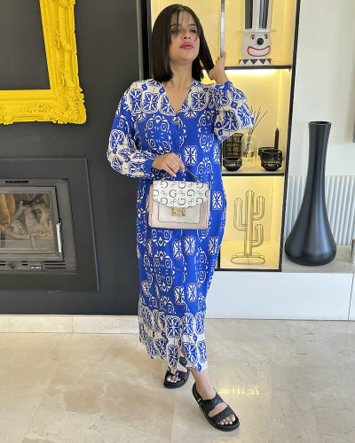 Chemise robe imprimée