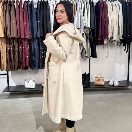 Manteau en simili cuir