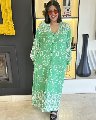 Chemise robe imprimée