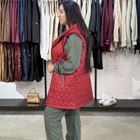 Ensemble 3 pièces gilet matelassé