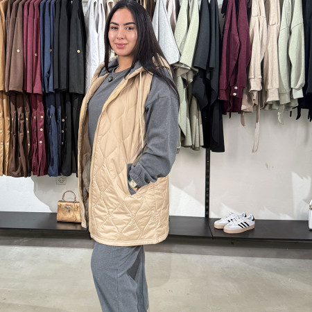 Ensemble 3 pièces gilet matelassé